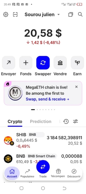 Ventes et Achats dollars USDT Bonjour cher client.
VSH-Exchange est disponible pour toutes vos achats et ventes de dollars virtuelle. Veuillez nous laisser un message sur notre WhatsApp pour tout vos achats et ventes de dollars (USDT, BNB, TRX, ETH, BTC, SHIBA INU) et plusieurs d